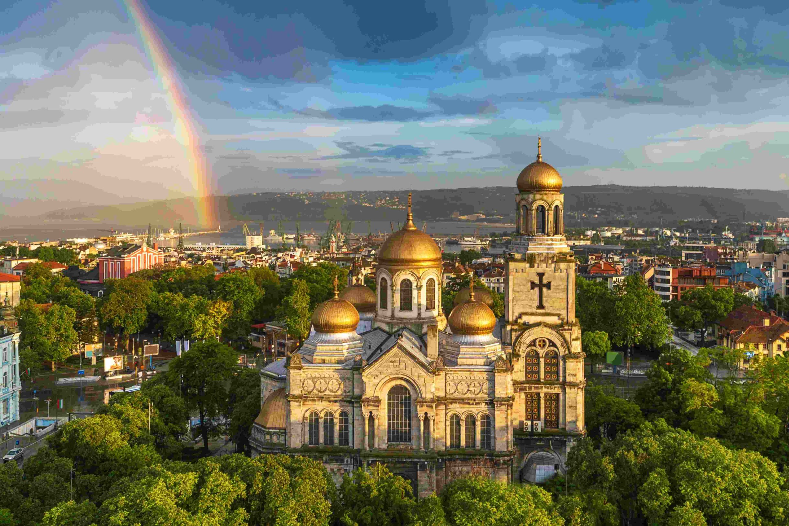 Varna coastline panorama